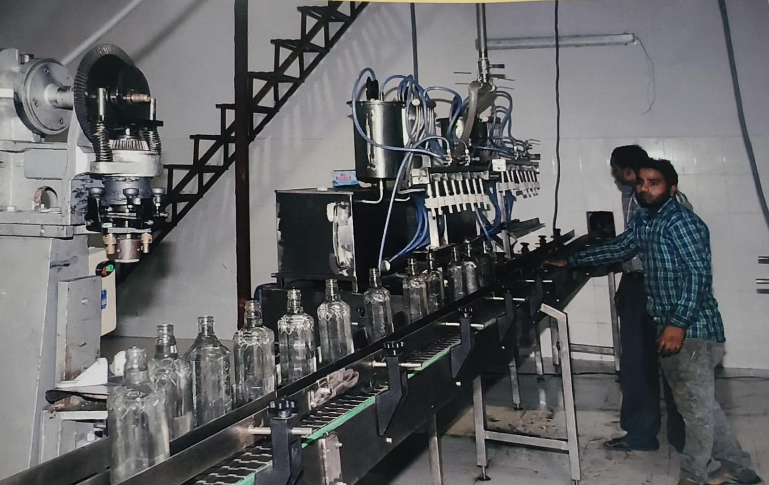 Filling machine setup